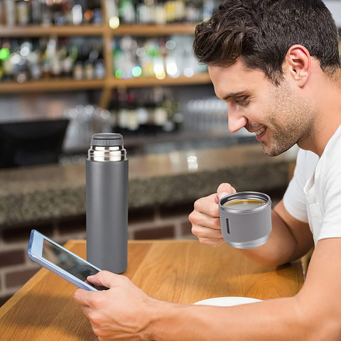 STYLE HOMEZ TRIPLEE, Stainless Steel Vacuum Insulated Thermos with