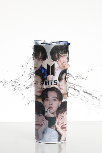 TheWhoop BTS 7 Team Printed Stainless Steel Tumbler ( Bottle ) For