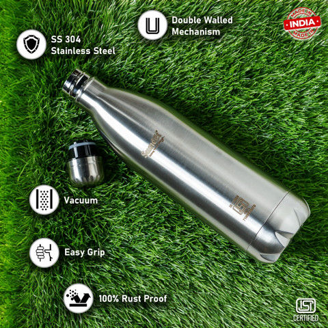Sumeet 1000 ml Steel Flask Buy Sumeet 1000 ml Steel Flask Online
