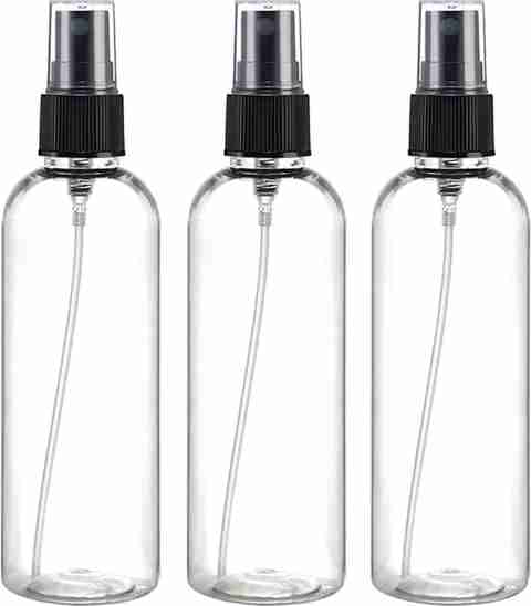 nsb herbals Clear PET Fine Mist Spray Bottle 100ml (Pack of 3, Black) - Image 5