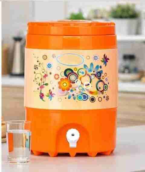 MANSA ENTERPRISES 20L Insulated Water Jar, Orange - Image 5