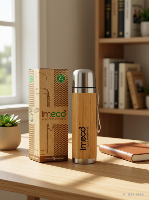 IMECO Thermosteel Water Bottle Vaccum Insulated 24 Hours Hot