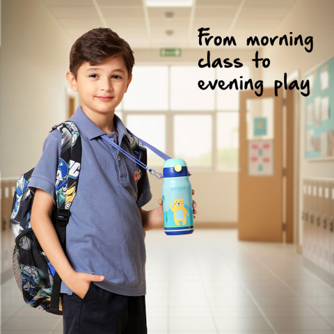 Kids Water Bottle With Carry Strap