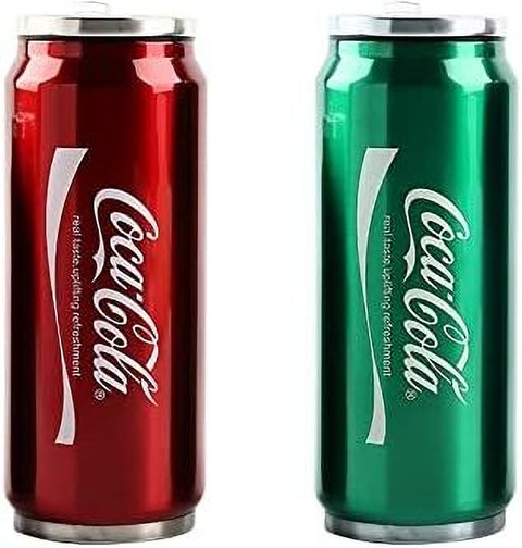 Barkati Coca cola bottle-Red Green 500 ml Steel Sipper - Buy