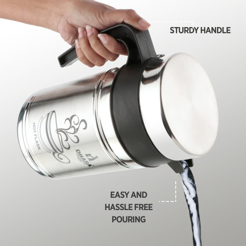 Dhara Stainless Steel 1200 ml Steel Flask
