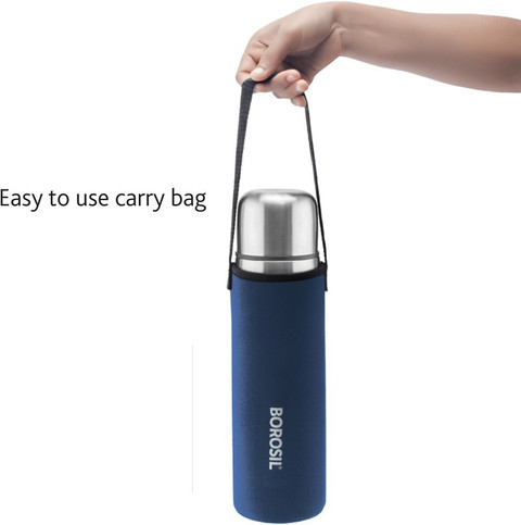 BOROSIL 1000 ml Steel Flask