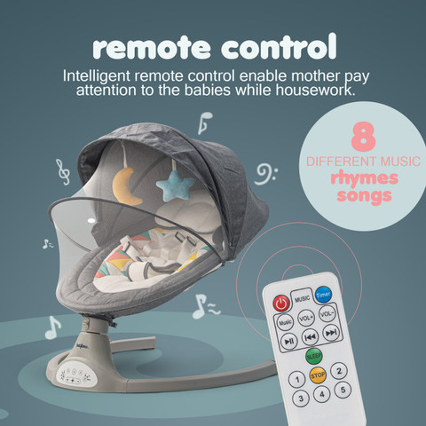 baybee Premium Baby Rocker with Mosquito Net Safety Belt Removable Toys  Swing Bouncer