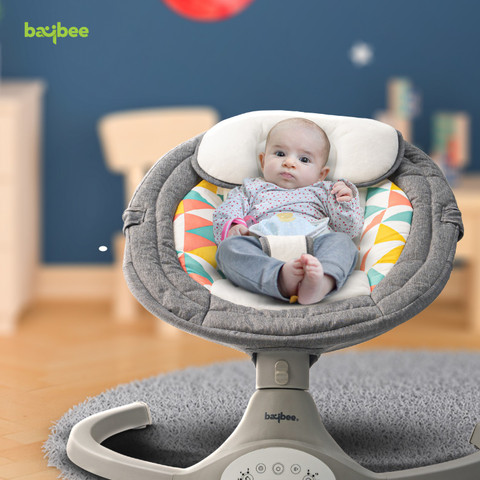 baybee Premium Baby Rocker with Mosquito Net Safety Belt Removable
