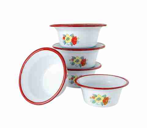 SLASHO Iron Serving Bowl Enamelware Serving Bowls | Tamchini