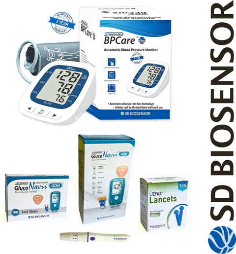 STANDARD Blood Pressure Monitor with Gluconavii GDH Blood Glucose