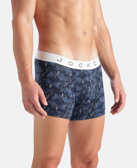 JOCKEY NY02 Super Combed Cotton Elastane Stretch Printed Men Trunk - Image 6