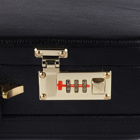 india leather 17'' Expandable Genuine Leather Briefcase dual