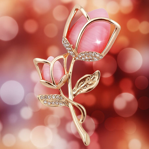 SYGA Brooch Pin Fashion Crystal Rhinestone Jewellery for Bridal Women  Girl-S21 Brooch