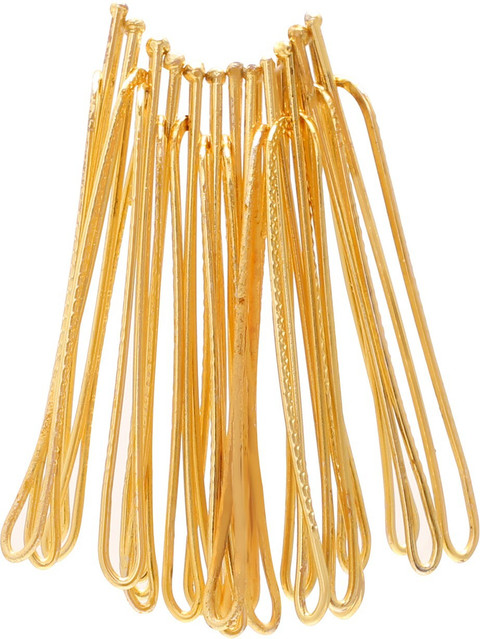 MissMister Gold plated Brass set of 12 Saree pin, Dupatta Pin, Pallu Pin,  Women Brooch