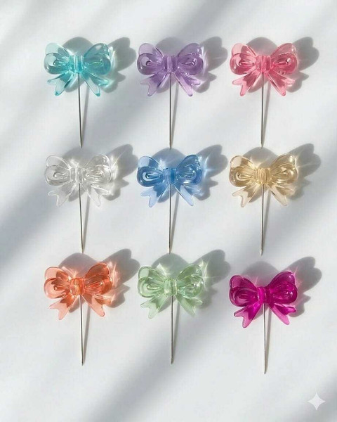 PREMIUM TREASURE Butterfly Crystal Hijab Pins for Women&Girls