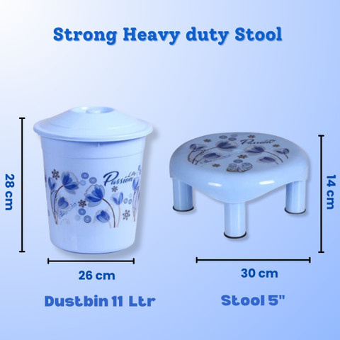 Goodwill Tech Bathroom Set of 10, Balti 20L 5L, Dustbin 11L, Mug