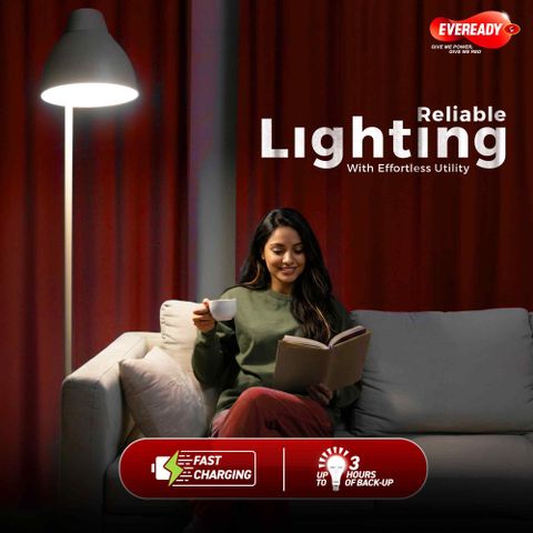 EVEREADY 9W Rechargeable Bulb Emergency Light (White) - Image 7