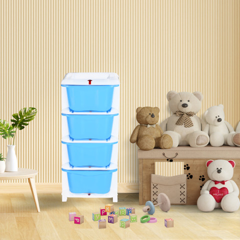 3D METRO SUPER STORE Tier XXL Multi-Purpose Modular Drawer Storage With  Lockable Legs For Home Kitchen, Office, Toy Box, Clothes, Hospital,