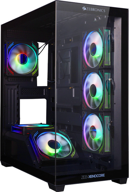 ZEBRONICS Zeb-Xenocore (Black) Mid Tower Cabinet with USB 2.0 and