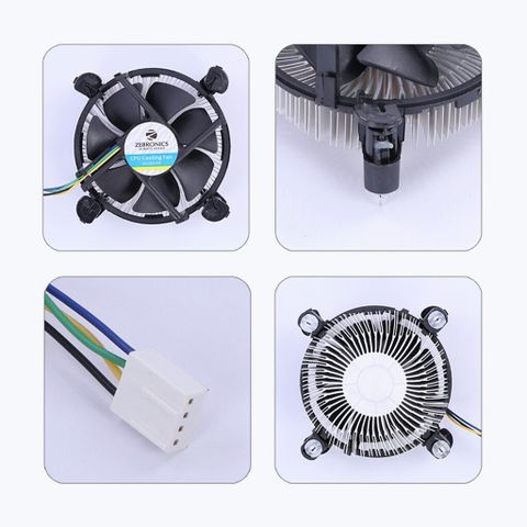 Zebronics Fan ZEBRONICS ZEB- MSC200 CPU Cooling Fan 90 MM Fan Cabinet Compatible with ...