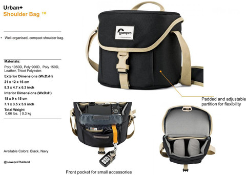 Lowepro Urban+ Shoulder Camera Bag for DSLR Camera Digital