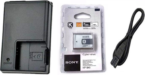 DIGICLIMBER NP-BK1 Camera charger with battery and cable