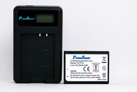 Power Smart LP-E10 Battery and USB LCD Display Charger for Canon EOS 1500D  Digital Camera Camera Battery Charger