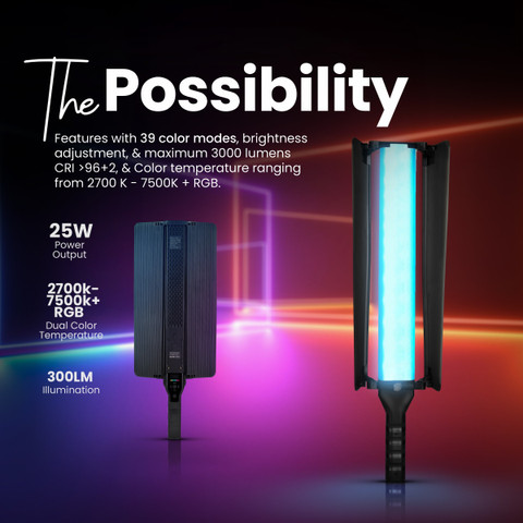 DIGITEK Handheld Wand with Barn Door for Photo Video Shoot DSL