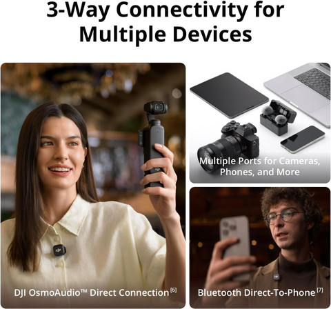 dji Mic 3 Transmitter, Wireless Mini Microphone for iPhone/Camera