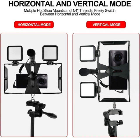 Vlogging Rig TECHGEAR Smartphone Video Rig,Filmmaking Recording Vlogging Rig Case ...