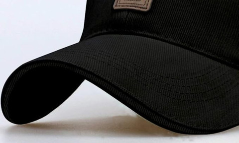 Zonkar Ediko Cotton Black Adjustable Unisex Cap Outdoor Activites