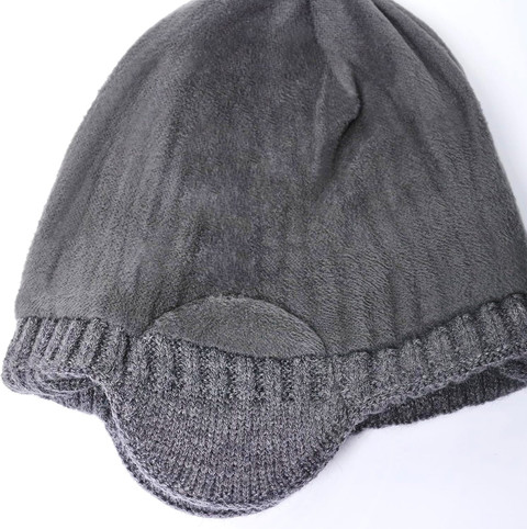 Winity Earflap soft warm Knitted fabric double layers stylish