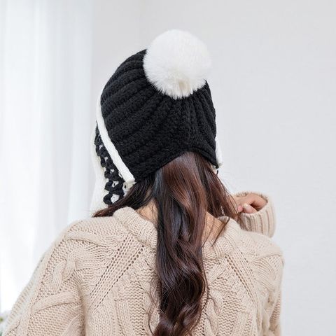 REFFER Cute stylish woolen warm soft fur Inside three pom-pom