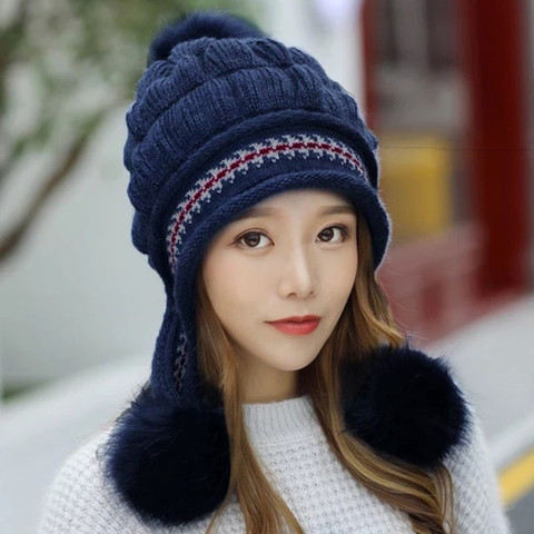 Woolen Women's Winter Knit Caps Highever Winter Woolen Warm