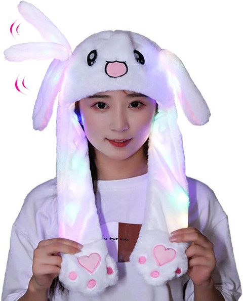SHUANG YOU Rabbit Hat The Ears pop Hat Funny Bunny Solid Beanie