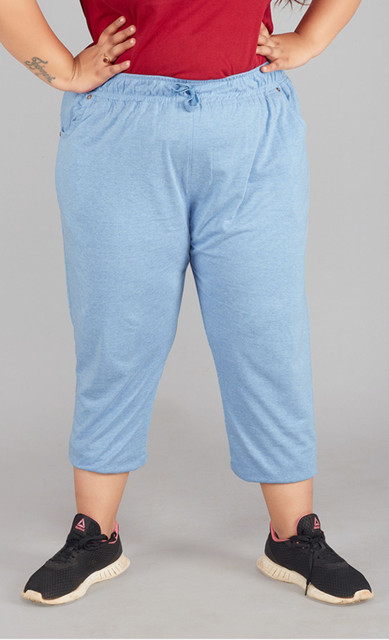 Light Blue Capri Pants Gia Blue Faded Relaxed-Fit Mid-Rise Capri Jeans
