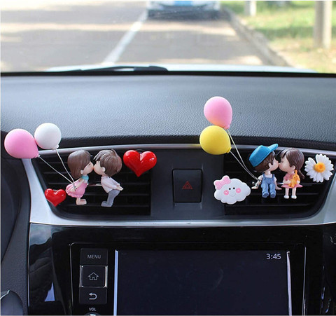 Campark Lovely Couple Car Interior Accessories for Women Girls