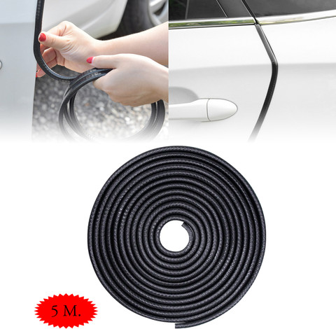 Car Door Edge Protector 4M Rubber Seal Strip For Car Door & Window Edges - Universal Weather Protection Rubber Windshield Trim - Foto 4