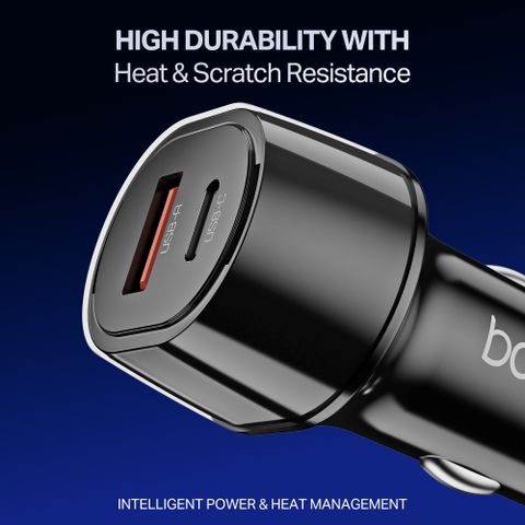 boAt 55W Qualcomm 3.0 Turbo Car Charger (Black) - Image 6