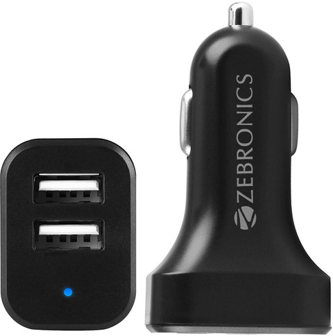 ZEBRONICS 10.5 W Turbo Car Charger Price in India - Buy