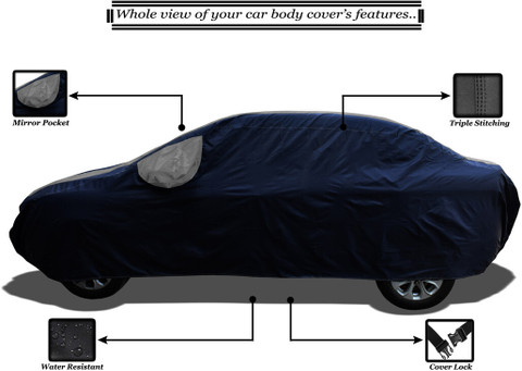Amexride Car Cover For Ford Figo Aspire Titanium Plus Diesel (With Mirror  Pockets) - Main Image