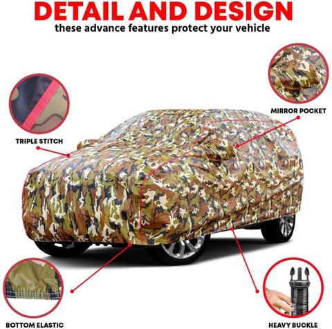 Grizzly Car Cover For Tata Hexa, Hexa XE, Hexa XE Diesel, Hexa XM, Hexa XM  Diesel, Hexa XM Plus Diesel, Hexa XMA, Hexa XMA Diesel, Hexa XT, Hexa XT