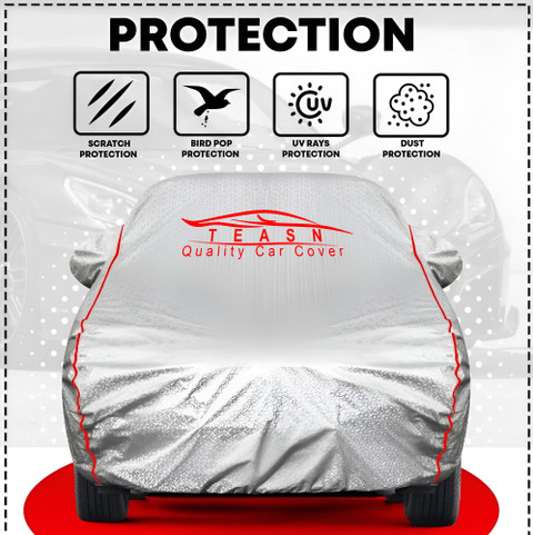 TEASN Car Cover For Tata Tiago EV, Tiago (With Mirror Pockets)