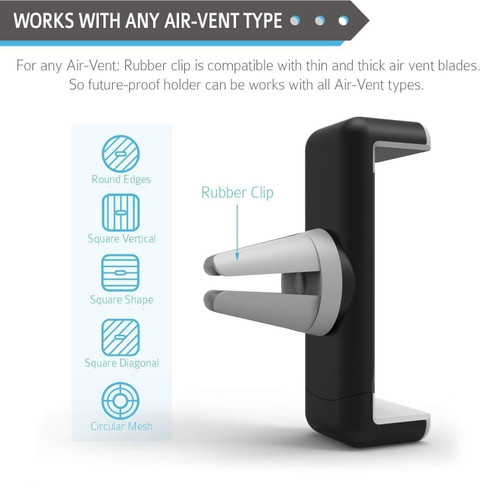 RHONNIUM Car Mobile Holder for AC Vent, Anti-slip