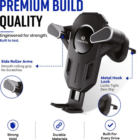 GOODLIFE Car Mobile Holder for AC Vent (Black) - Image 8