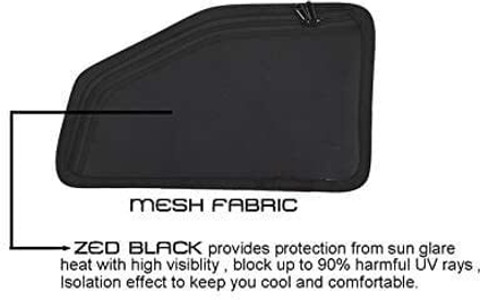 Ds enterprise Z Black Car Window Magnetic/Zipper Sun Shade for