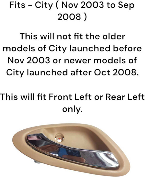 Auto-Ex Inner Inside Door Handle Lock For Honda City ZX (Nov 2003