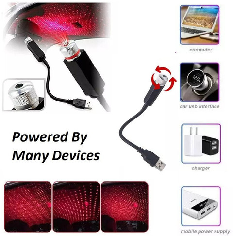 TOOLART -WU-CN125-Car Ambient Star Light,Car Atmosphere Lamp,360