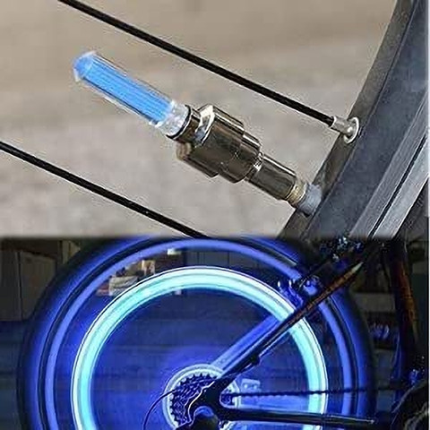Motopex Blue Bike Tyre Light Led Wheel Light with Motion Sensor