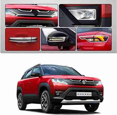 paxauto MARUTI BREZZA 2022 ONWARDS CHROME KIT Chrome Maruti Vitara